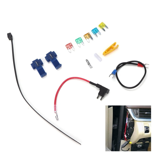 Adaptador de fusibles, 12 piezas/juego, soporte de fusible de cuchilla de toma de circuito adicional, confiable y duradero