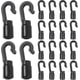 thumbnail image 1 of 20 Pack Black Bungee Cord Hooks for 3/16 Inch to 1/4 Inch, Shock Cord End Hooks, 1 of 5