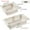 1Pc Beige, variant on Refrigerator Drawer Organizer, Pull Out Shelf Storage Organizer for Egg, Fruit, Vegetable, Meat, Fit All Fridge Shelves Under