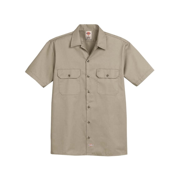 Dickies 2574L Short Sleeve Work Shirt - Long Sizes - Desert Sand - 3XLT