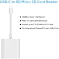 thumbnail image 3 of USB C TF/SD Card Reader for iPhone 15/ iPad /Mac/ Galaxy S23 S24/ Type C Phone Tablet, Portable Photography Memory Card Adapter, Plug and Play, 3 of 6