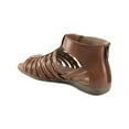 Earth Origins Women's Brown Leather Bevvy Casual Sandals