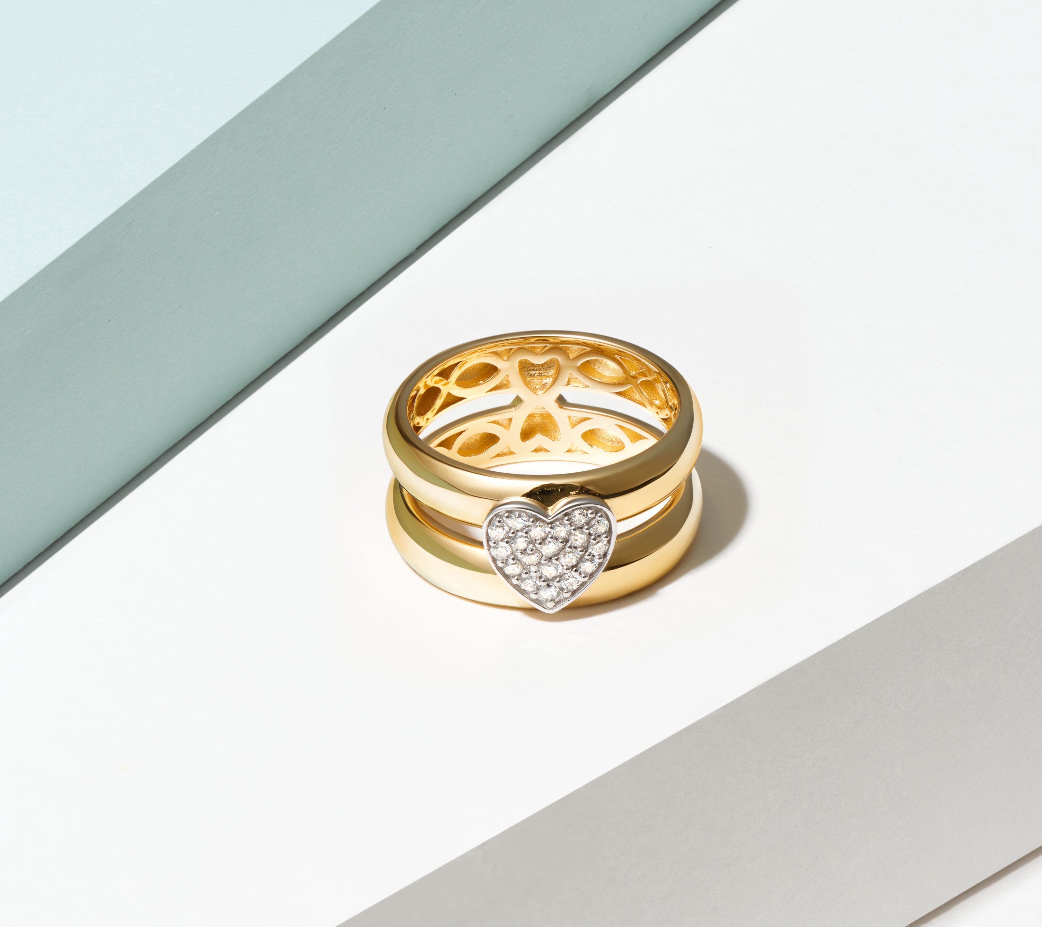 Forever Facets 1/5 CT TW Lab Grown Diamond Ring in 18K Gold over Sterling Silver, Adult Female
