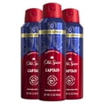 thumbnail image 1 of Spray corporal Old Spice Captain sin aluminio para hombre, 150 ml x 3, 1 of 6