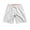 White, variant on COSFO Elastic Waist Men's Shorts Solid Drawstring Blue Board Casual Shorts Loose Quick Dry Beach Shorts