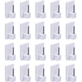 thumbnail image 1 of Flexible Positioning Durable Design Hooks, Lightweight Usage For Easy Install White Color Strong Adhesive Hooks For Various Curtain Rod Lengths Without Damage, 1 of 6
