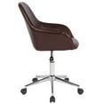 thumbnail image 6 of Flash Furniture Cortana Home and Office Mid-Back Chair in Brown LeatherSoft, 6 of 7