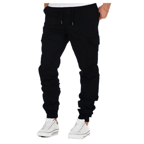 jinyu men's four seasons leisure tooling multi-pocket solid color pants trousers