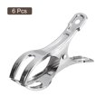 thumbnail image 3 of Uxcell 6Pack Pinzas de Acero Inoxidable Clips para Toallas de Playa Antiviento 110mm, 3 of 7