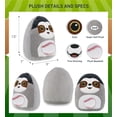thumbnail image 3 of DolliBu Snug-Mooshies Sloth Stuffed Animal with Baseball Plush - Soft and Huggable Sloth Gift, Cute Wild Animal with Plush Baseball Toy for Kids - 10 Inches, 3 of 6