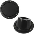 thumbnail image 4 of Applicable to Black Filler Fuel Door Cover Guard Fuel Tank Cap Cover Aluminum Alloy Gas Tank Cap Compatible For Jeep Wrangler JK 2 4 Door 2007-2017, 4 of 6