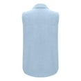 thumbnail image 5 of Linen Sleeveless Button-Down Shirt for Women, Casual Dressy Collared Vest Top, Loose Fit, [Color], [Size], 5 of 6