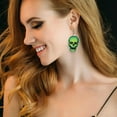 thumbnail image 3 of HALJEN Unleash Your Inner Witch with These Stunning Earrings for All Hallows' Eve(Green), 3 of 3