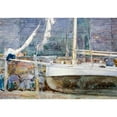 thumbnail image 3 of Hassam, Childe 18x14 Black Modern Framed Museum Art Print Titled - Drydock-Gloucester, 3 of 5