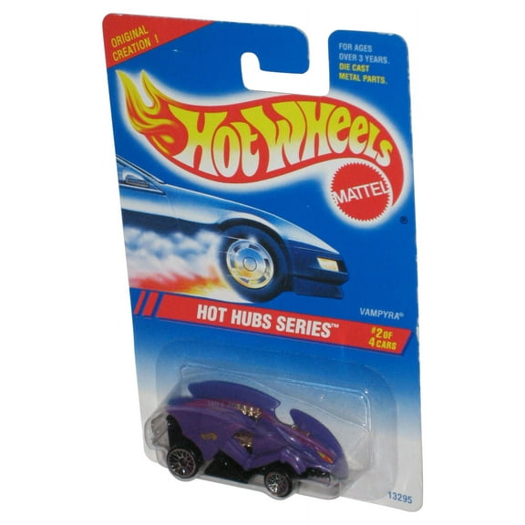Hot Wheels Hot Tubs Series (1994) Purple Vampyra Toy Car w/ Silver Wheels