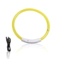 thumbnail image 3 of PETS COLLAR LED LIGHTING Suministros para mascotas Ajustable USB Carga Luminosa Pérdida Luminosa Accidentes Cuellos de Luz Collars Safetal para Aire Libre Amarillo Medio Vogacara HA010373-09, 3 of 6