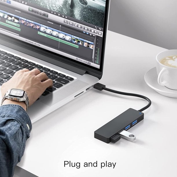 Buy USB Hub, BYEASY 4-Port USB 3.0 Hub Ultra Slim Portable USB