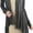 Charcoal, variant on Women's Open Drape-Front Asymmetrical Hem Cardigan