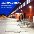thumbnail image 6 of GREENLIGHTDEPOT LED Flood Light - FL4-150W - 21750LM - Flood Mount - White - DLC, 6 of 9