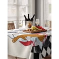 thumbnail image 6 of The Chef Table Cloth 52x70 Inch Rectangle, Gnome Kitchen Linen Black Buffalo Plaid Waterproof Tablecloth Washable Table Cover for Party Picnic Dinner Decor, 6 of 9