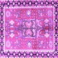 thumbnail image 1 of Ahgly Company Indoor Square Persian Purple Traditional Area Rugs, 4' Square, 1 of 4
