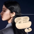 thumbnail image 1 of Auriculares inalámbricos con clip para la oreja Conexión de 10 metros Reducción de ruido dual manos libres Beige Hugo Auriculares de negocios, 1 of 10