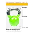 thumbnail image 3 of Rainforest Basics Vinyl Coated Cast Iron Kettlebell Weight -25 LB, 3 of 4