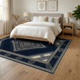 thumbnail image 3 of ODIKA 6'x9' Washable Area Rug Non-Slip, Easy Care, Abstract Rhythmic Geometric Motifs Contemporary Dining Boho Farmhouse for Family Room, Living Room, Master Bedroom, 3 of 7