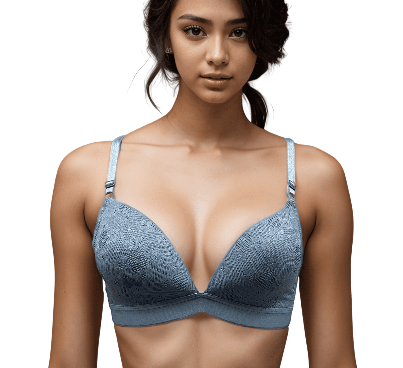 Women Bras 6 pack of No Wire Free Bra A cup B cup C cup Size 38C (S6702)