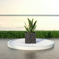 thumbnail image 2 of LeisureMod Verdura Indoor Outdoor Square Planter 22 Inch in Black, 2 of 8