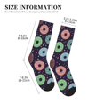 thumbnail image 2 of Crew Socks for Women Men Athletic - Donut Print No.9065 Soft Comfort Breathable Mid-Calf Sole Running Socks Womens Men, 2 of 7