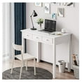 thumbnail image 6 of Writing Desk with USB Port, Home Office Desk with Drawers and Hutch, 36.2" Study Table Computer Desk for Student/Adults, Computer Work Station with Storage Shelf, 7 Drawers, White, 6 of 8