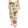 thumbnail image 1 of Fotbe Monkeys in the Jungle Pantalones de Pijama para Mujer, Pantalones de Dormir, Pantalones Pj con Cordón y Bolsillos-X-Large, 1 of 6
