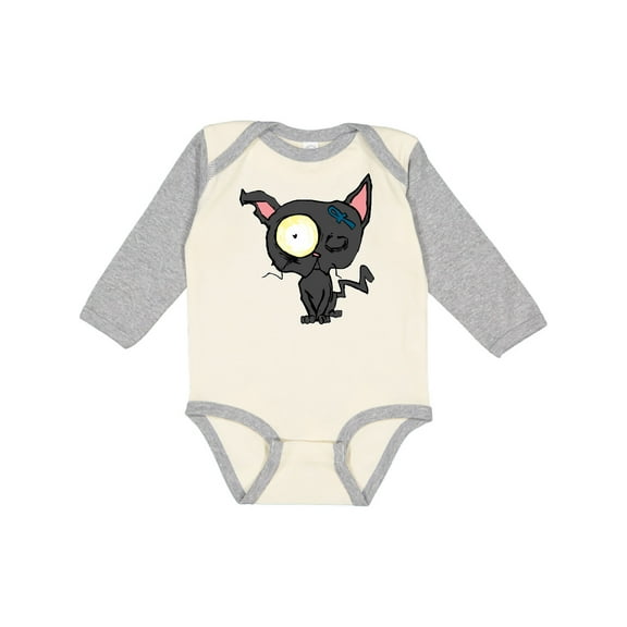 Inktastic Goth Animals Pets Black Cat Boys or Girls Long Sleeve Baby Bodysuit