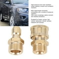 thumbnail image 3 of M22 Male Thread Fitting 3/8in Quick Connector, Pressure Washer Adapter Set Versatile Rustproof  for Hose Pump Ball Valve, 3 of 7