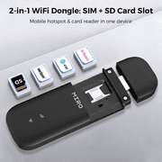 MIRO UFI 4G LTE USB WiFi Dongle Plug & Play Portable Hotspot, 150Mbps Speed, Dual SIM/SD Slots