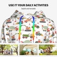 thumbnail image 4 of Wukai Excavator Print Womens Hoodies Fleece Sweatshirts Long Sleeve Sweaters Pullover Fall Outfits Winter Clothes-X-Large, 4 of 7