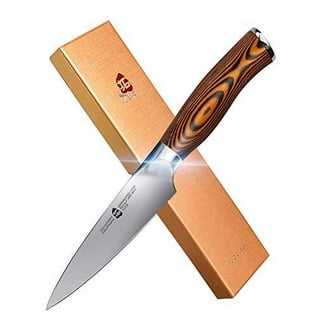 Paring Knife 3.5 inch - Peeling Knife Fruit Knives Small Kitchen Chef Knives Vegetable Knives - German HC Stainless Steel - Ergonomic Pakkawood Handle