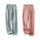 thumbnail image 2 of Minnieouse Pantalones térmicos para mujer, pantalones de pijama de franela polar Coral de felpa, cómodos, ligeros, de Color sólido, a prueba de Prendas para la parte inferior del cuerpo rosa 3 Minnieouse AP013821-07, 2 of 6