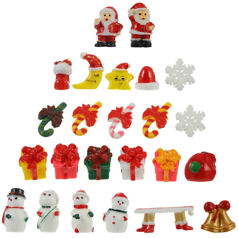 Snow Globe Figurines, Christmas Decorations for Christmas Party Teelie's  Fairy Garden