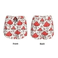 thumbnail image 5 of Lsque Amanita Red Mushroom Printed Women's Running Shorts with Liner Pockets,Elastic Quick Dry Workout Athletic Gym Yoga Shorts,Womens High Waist Shorts-XX-Large, 5 of 9