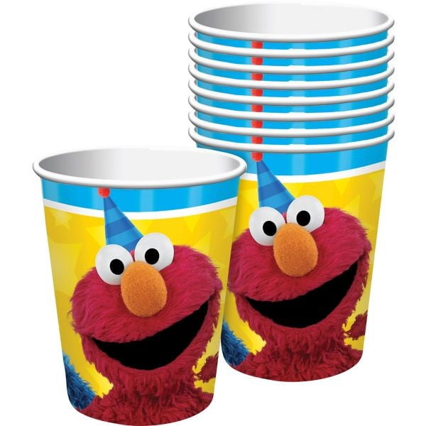 Sesame Street Elmo Party Drinking Cups, 9oz, 8ct