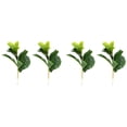 thumbnail image 1 of 4X Pequeño áRbol de Hoja de Violín Artificial Árbol de Imitación de Ficus Lyrata de 11 Pulgadas para Decoración de Interiores Y Exteriores de Patio de Bodas en Casa, 1 of 5