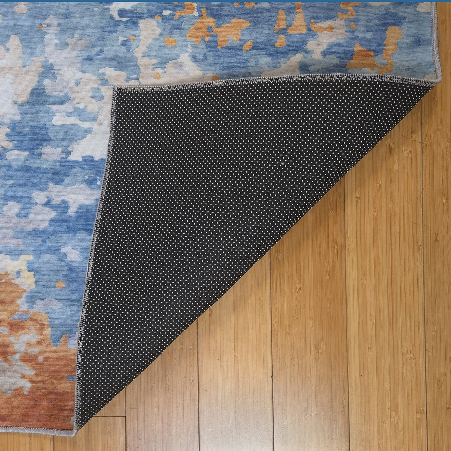 Crystal Print Kaori Modern Abstract Multicolored Area Rug, 6x9