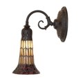 thumbnail image 4 of 5.5" Wide Stained Glass Pond Lily Wall Sconce, 4 of 7