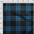 thumbnail image 3 of oneOone Cotton Cambric Medium Blue Fabric Tartan Craft Projects Decor Fabric Printed By The Yard 42 Inch Wide-4965, 3 of 4