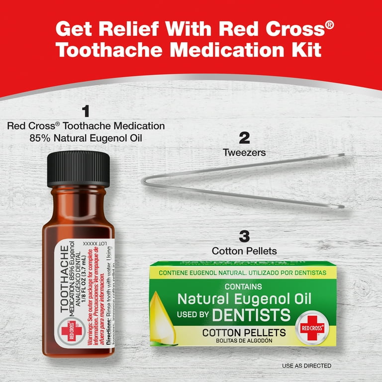 Red Cross Toothache Medication, 0.125oz Bottle - Walmart.com