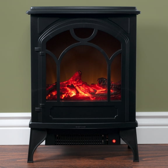 Northwest Electric Fireplace Heater for the Living Room or Bedroom (Black)