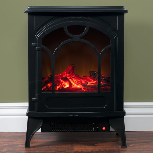 Northwest 21-inch Electric Fireplace Heater for the Living Room or Bedroom (Black)