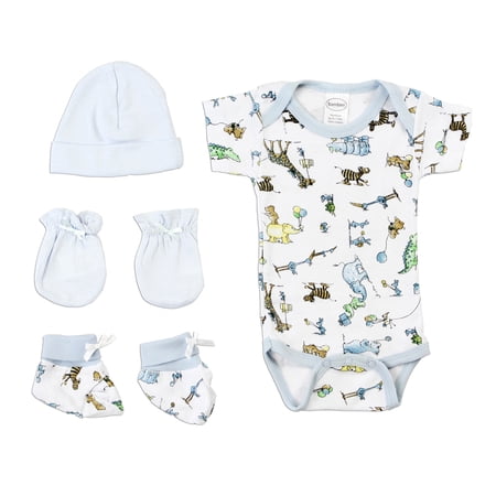 Bambini Baby Shower Layette Gift Set 4pc (Baby Boys)